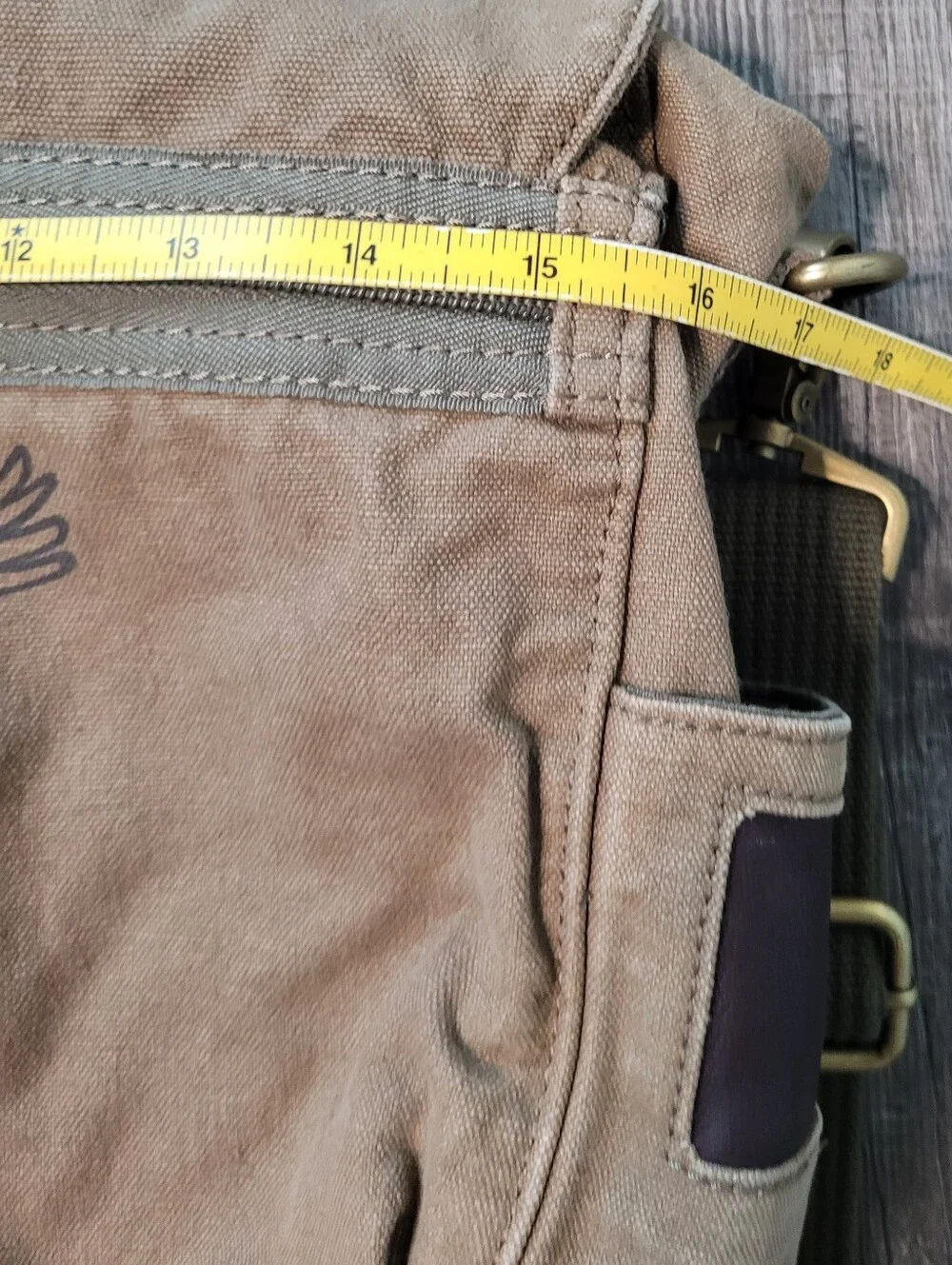 American Eagle Vintage Canvas Utility Messenger Unisex Crossbody Bag